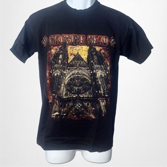 Fruit of the Loom Other - Machine Head Mens Black Short Sleeve T-Shirt Size Small